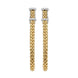 Fope Flexit Essentials 18ct Yellow Gold Diamond Medium Mesh Chain Earrings OR04/BBR