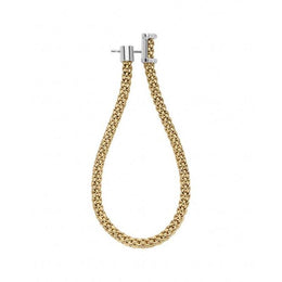 Fope Flexit Essentials 18ct Yellow Gold Diamond Long Mesh Chain Earrings OR05/BBR