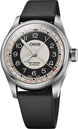 Oris Big Crown Bullseye Watch with multicolour dial, leather strap, steel case