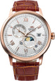 Orient Bambino Sun and Moon White Watch RA-AK0801S30B