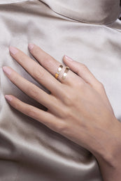 Pasquale Bruni Luce 18ct Rose Gold Diamond Crossover Ring Large, 16178R/L