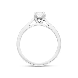 Platinum 0.20ct Diamond Round Brilliant Cut Solitaire Ring