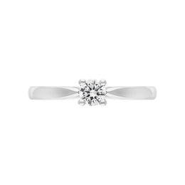 Platinum 0.20ct Diamond Round Brilliant Cut Solitaire Ring