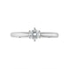 Platinum 0.26ct Diamond Round Brilliant Cut Six Claw Solitaire Ring, FEU-2567_2