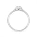 Platinum 0.27ct Diamond Wed Fit Solitaire Ring