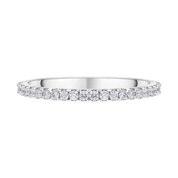Platinum 0.30ct Diamond Brilliant Cut 3/4 Eternity Ring D