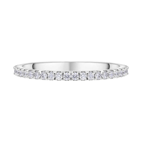 Platinum 0.30ct Diamond Brilliant Cut 3/4 Eternity Ring D
