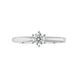 Platinum 0.33ct Diamond Round Brilliant Cut Six Claw Solitaire Ring, FEU-2568_2
