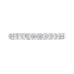 Platinum 0.34ct Diamond Half Eternity Ring