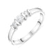 Platinum 0.35ct Diamond Trilogy Bar Set Ring. FEU-1190