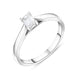 Platinum 0.36ct Diamond Emerald Cut Solitaire Ring. FEU-799.