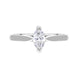 Platinum 0.40ct Diamond GIA Certified Marquise Cut Solitaire Ring