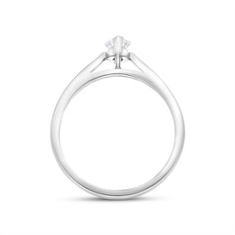 Platinum 0.40ct Diamond GIA Certified Marquise Cut Solitaire Ring
