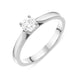 Platinum 0.40ct Diamond Round Brilliant Cut Claw Set Solitaire Ring, FEU-2044