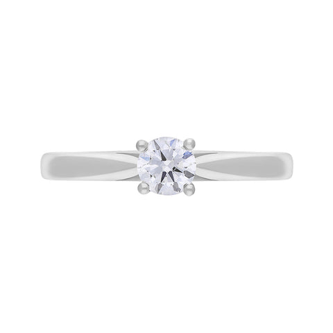 Platinum 0.40ct Diamond Solitaire Ring