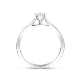 Platinum 0.50ct Diamond Marquise Cut Solitaire Ring