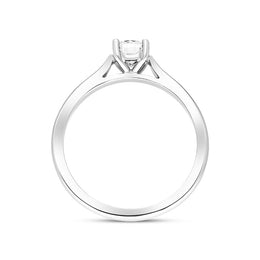 Platinum 0.50ct Diamond Round Brilliant Cut Solitaire Ring