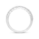 Platinum 0.51ct Diamond Square Claw Half Eternity Ring
