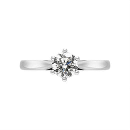 Platinum 0.60ct Diamond Round Brilliant Cut Solitaire Ring