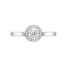 Platinum 0.61ct Diamond Round Cluster Ring