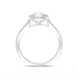 Platinum 0.61ct Diamond Round Cluster Ring
