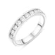 Platinum 0.75ct Diamond Channel Set Half Eternity Ring, FEU-2244