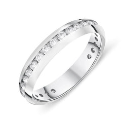 Platinum 0.79ct Diamond Channel Set Full Eternity Ring, FEU-1184.