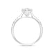 Platinum 0.84ct Diamond Shoulder Solitaire Ring FEU-2578_3