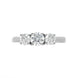 Platinum 1.03ct Diamond Three Stone Ring, FEU-1206_2