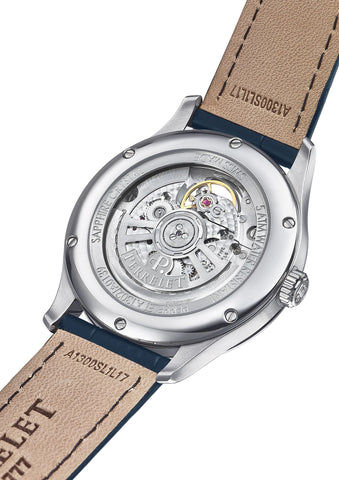 Perrelet Weekend 3 Hands Open Heart Ice Blue Watch