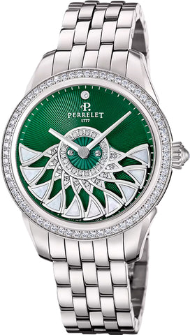 Perrelet Cleopatra Plume de Paon Diamond Watch A2072/4