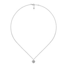 Gucci Flora 18ct White Gold Diamond Chain Necklace D