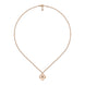 Gucci Flora 18ct Rose Gold Diamond Chain Necklace D