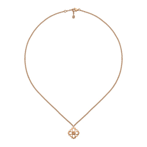 Gucci Flora 18ct Rose Gold Diamond Chain Necklace D