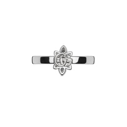 Gucci Flora 18ct White Gold Diamond Ring D