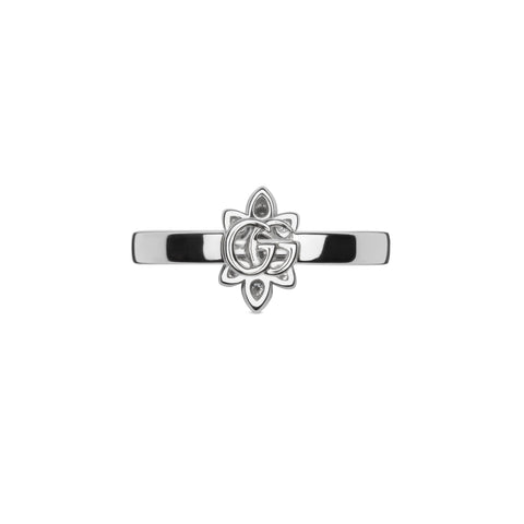 Gucci Flora 18ct White Gold Diamond Ring D