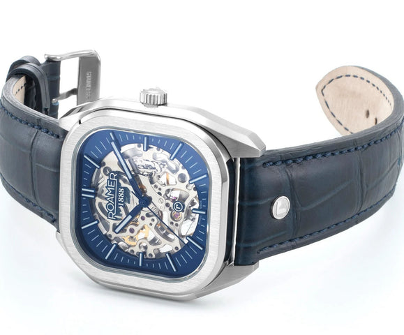 Roamer Mechano Blue Skeleton Watch