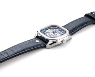 Roamer Mechano Blue Skeleton Watch