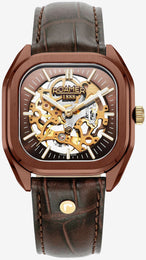 Roamer Mechano Brown Skeleton Watch