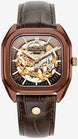 Roamer Mechano Brown Skeleton Watch