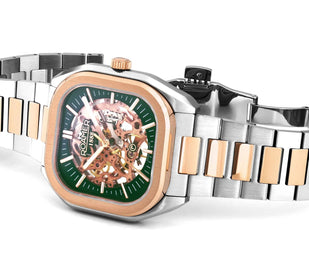 Roamer Mechano Green Skeleton Watch