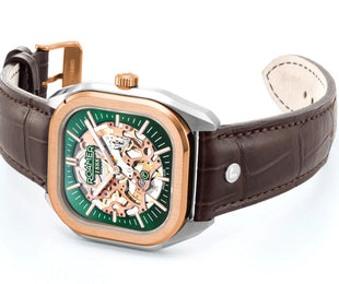 Roamer Mechano Green Skeleton Watch