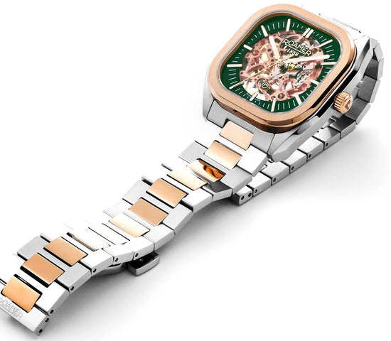 Roamer Mechano Green Skeleton Watch