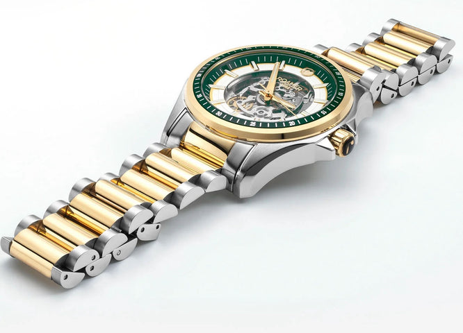 Roamer Rockshell Mark III Skeleton Green Watch