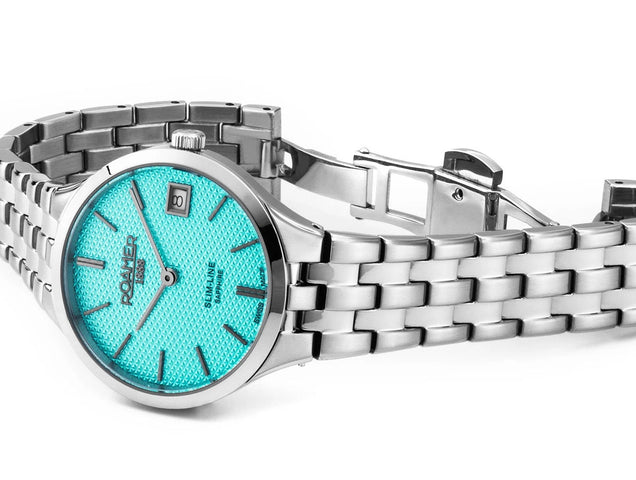 Roamer Slim-Line Classic Marine Blue Ladies Watch