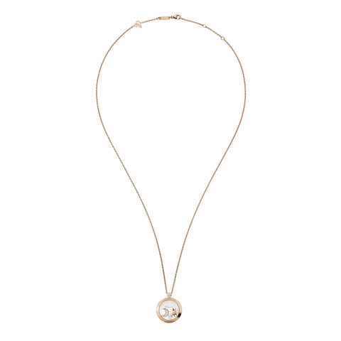 Chopard Happy Sun Moon & Stars 18ct Rose Gold Diamond Pendant