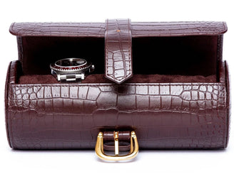 Rapport Watch Roll Brompton 3 Brown Crocodile D165