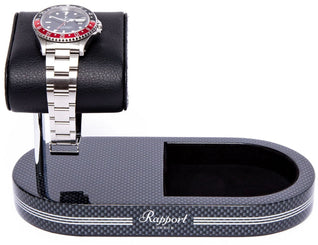 Rapport Watch Stand Formula Tray Carbon Fibre Silver WS21