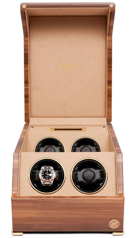 Rapport Watch Winder Perpetua III Quad Walnut