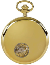 Rapport Pocket Watch Mechanical Half Hunter Gold Tone